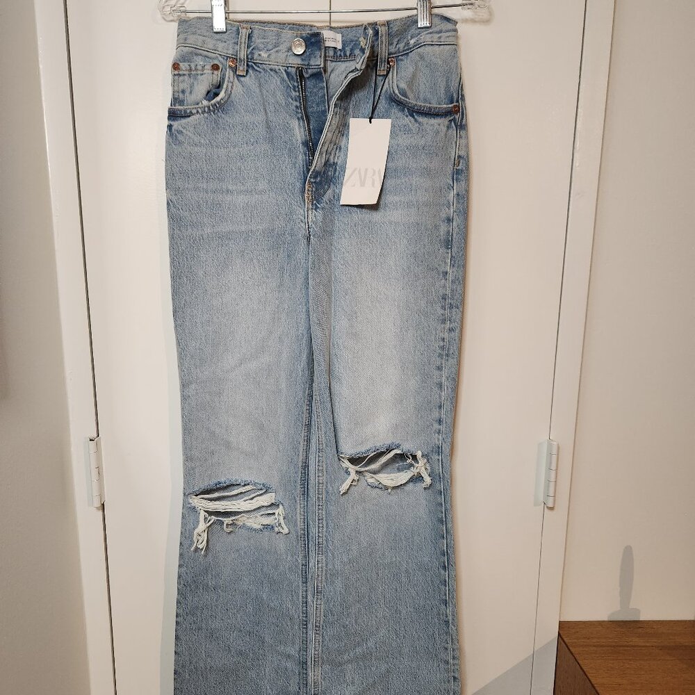 Zara size 6 distressed jeans